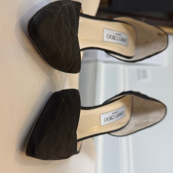 Jimmy Choo D’Orsay Pumps in Black Silk Satin Peau de Soie - Picture 8 of 9